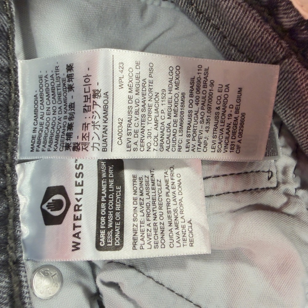 Levis Premium 501 Original Gray Straight Leg High Rise Button Fly Jeans Womens‎ - Picture 4 of 12